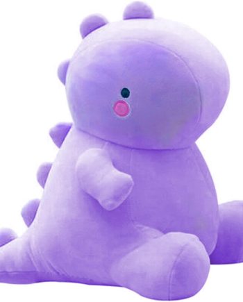 Cute Dinosaur Plush Toys, Fat Dinosaur Stuffed Animals Toys Dolls, Soft Plush Stuffed Animal Dino Plushie, Birthday Gifts for Kids Girl Boys Purple 12 inch