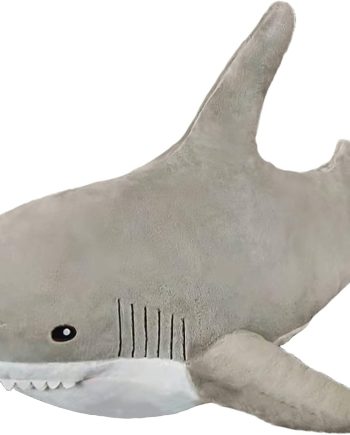 31 Inch  Giant Shark Stuffed Animals, Chubbier Shark Pillow Soft Shark Plush Shark Plushie Stuffed Shark Décor, Perfect Mother's Day Stress Relief Gifts for Kids Women