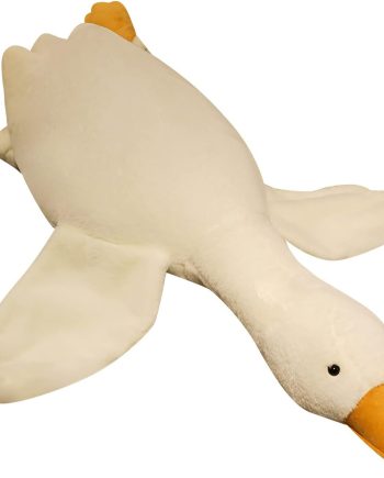 Goose Stuffed Animal Pillow Toy, Cute Giant White Goose Stuffed Animal Duck Plush Pillow,Super Soft Hugging Pillow,Swan Pillow White…