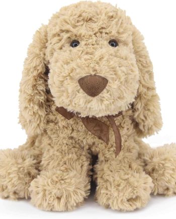 Poodle Puppy Goldendoodle Stuffed Animal, Adorable Toy Dog Labradoodle Plush for Kids Boys Girls Birthday Easter Nursery Bedtime Gift, 11.8“ Golden