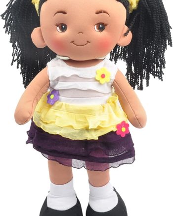 16" Yellow   Doll for Girls, Soft Plush  Doll, Sleeping Cuddle Buddy for Toddlers, Infants and Babies,  First Doll for Kids, Safe for All Ages