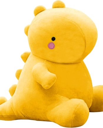 Cute Dinosaur Plush Toys, Fat Dinosaur Stuffed Animals Toys Dolls, Soft Plush Stuffed Animal Dino Plushie, Birthday Gifts for Kids Girls Boys Yellow 12 inch