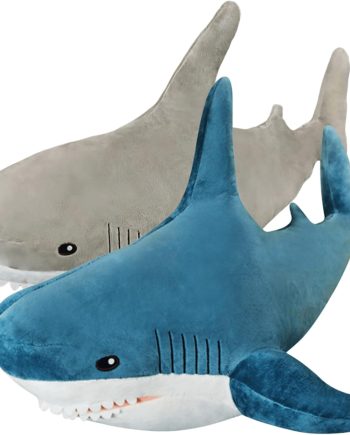 2 Pack 23.6 Inch Big Shark Stuffed Animals,Soft Chonky Shark Toys Shark Pillows Stuffed Shark Boy's and Girl's Room Décor,Perfect Christmas Stress Relief Gifts for Kids Women