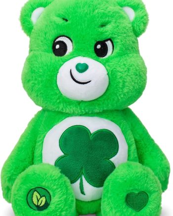 s 14" Good Luck Bear Plushie - Medium Size - Green Plush for Ages 4+ – Perfect Stuffed Animal Holiday, Birthday Gift, Super Soft and Cuddly – Gift For Girls and Boys, Collectors