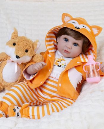 Realistic Baby Dolls 22-Inch Lifelike Baby Dolls Soft Cloth Body Lovely Real Life Reborn Baby Dolls with Clothes and Toy Accessories Birthday Gift Set for Kids 3+